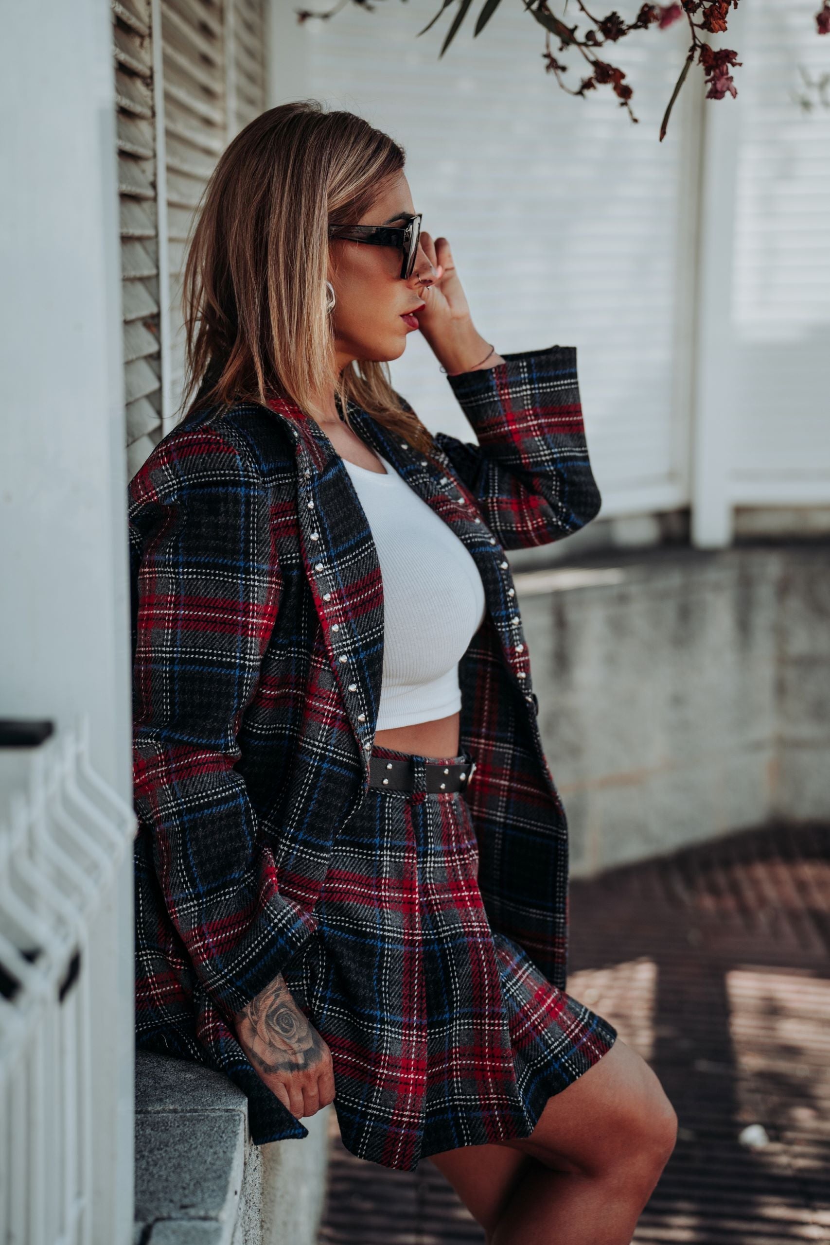 vestido conjunto negro