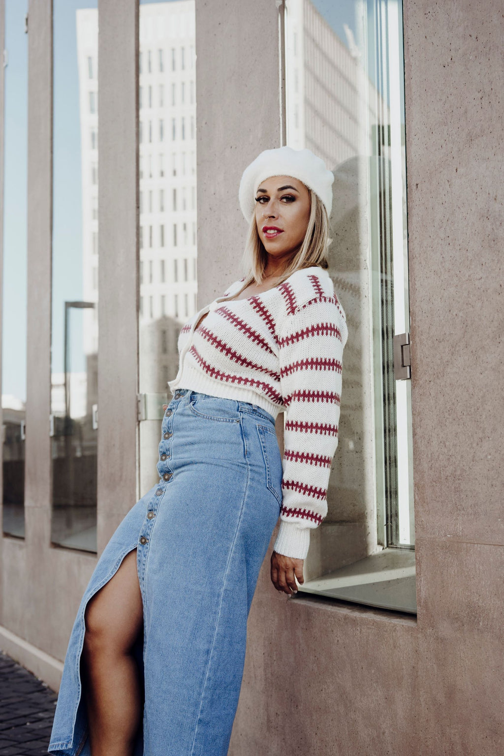 Cataleya-cardigan-blanco-rojo