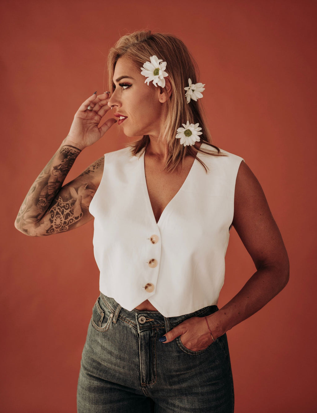 Cataleya-chaleco-lino