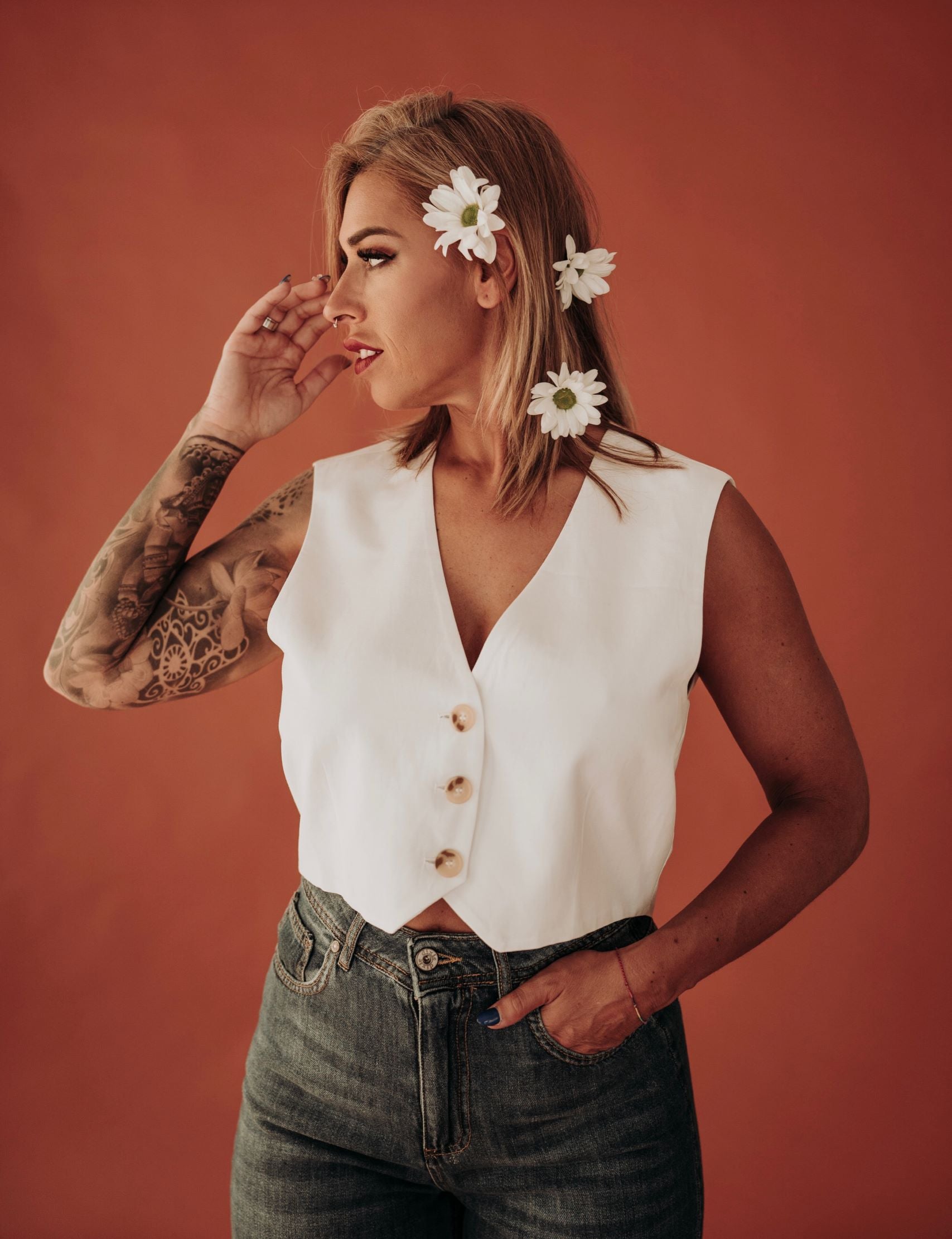 Cataleya-chaleco-lino