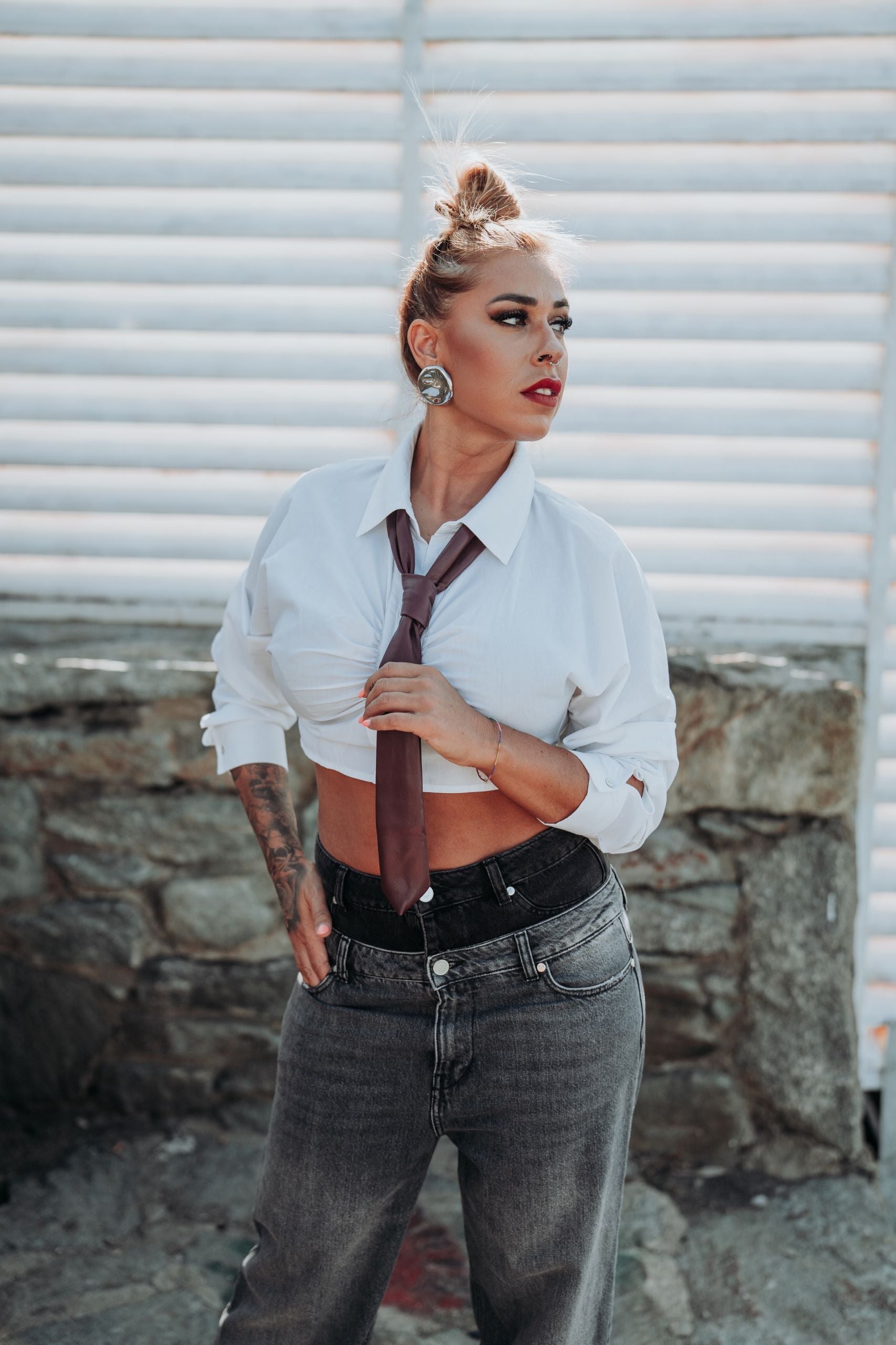 Cataleya-denim-camisa