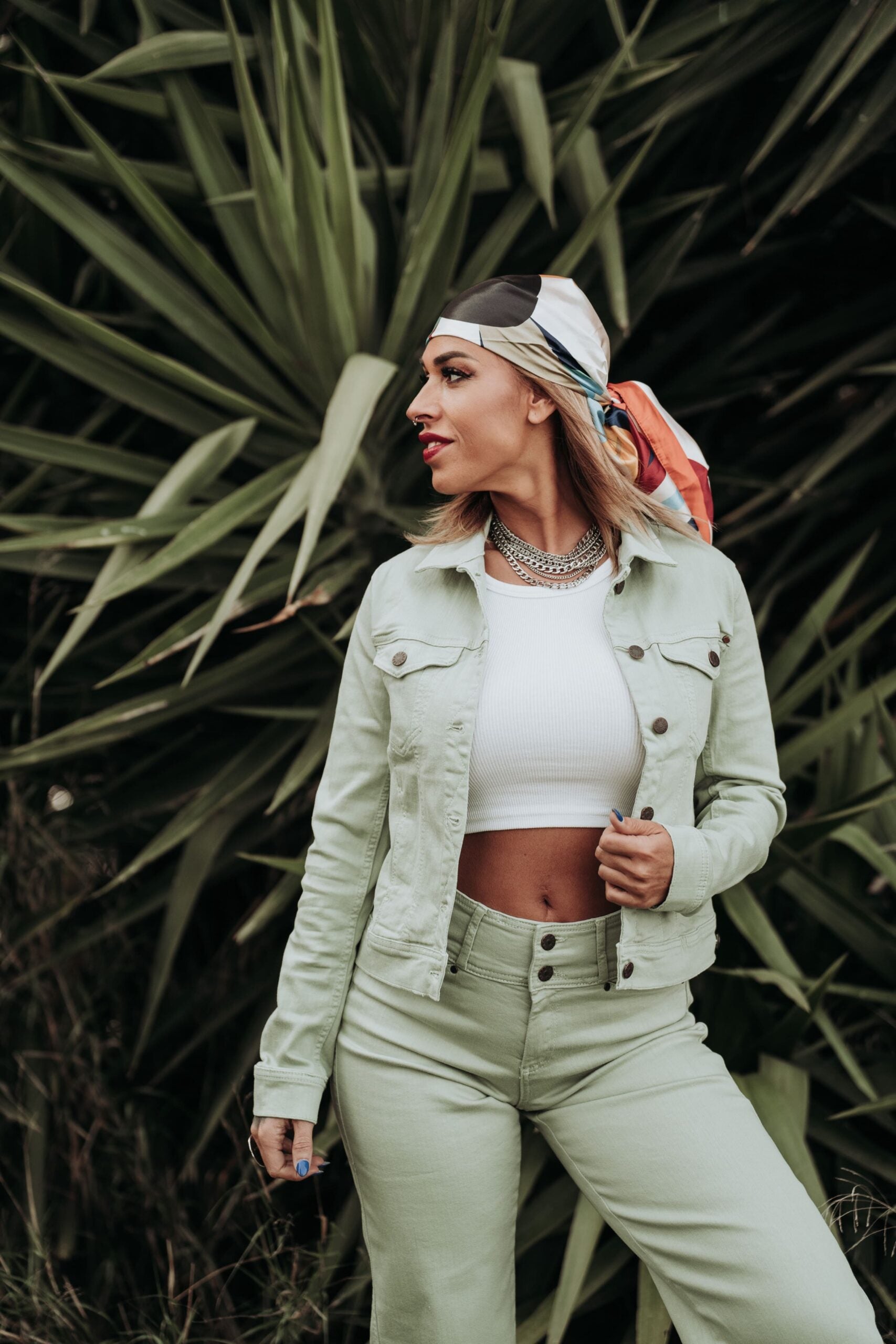 Cataleya - denim-verde