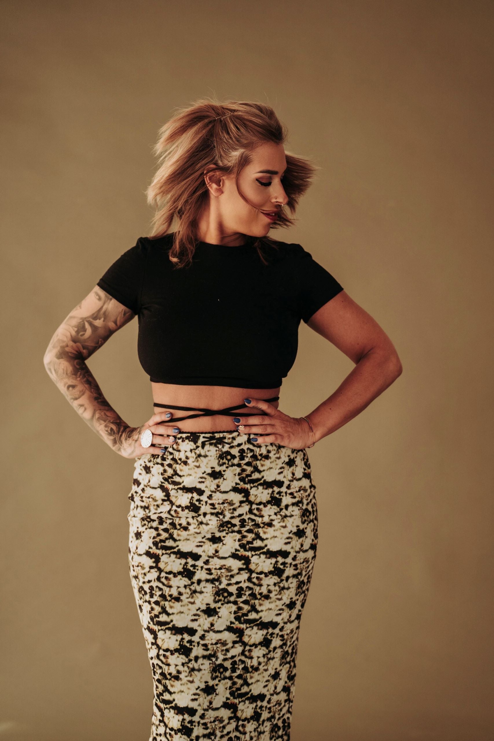 Cataleya-falda-gasa-serpiente