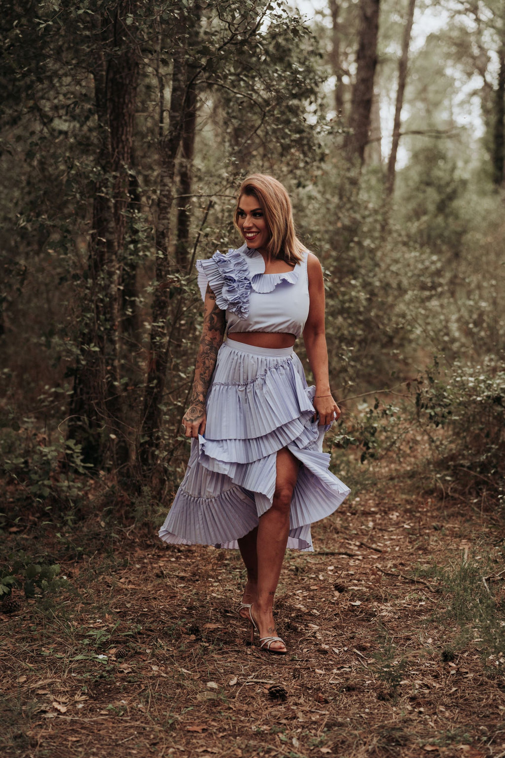 Cataleya-falda-midi-plisada