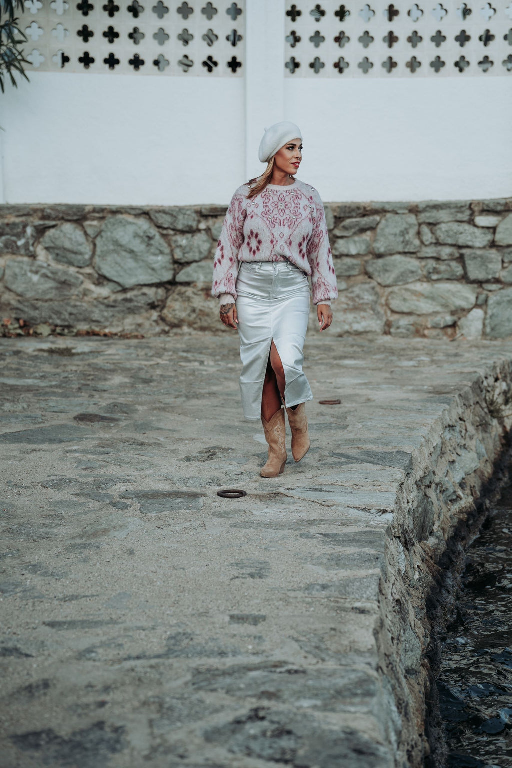 Cataleya-falda-plateada