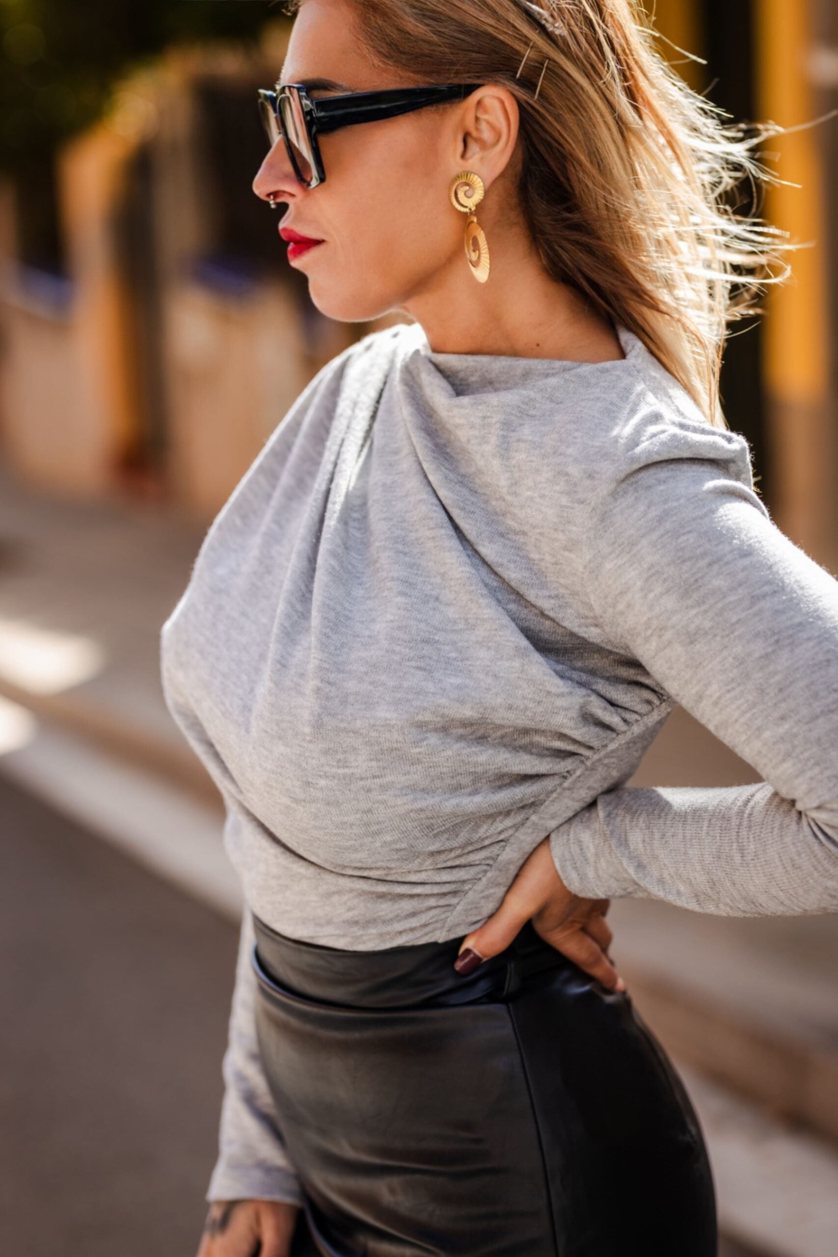 Cataleya-jersey-gris-fruncido.