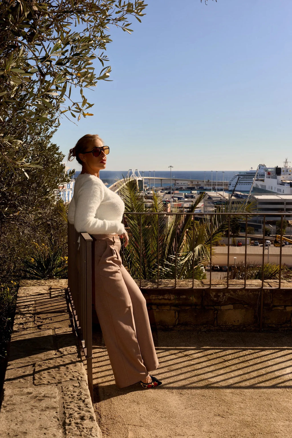 Pantalón sastre marrón