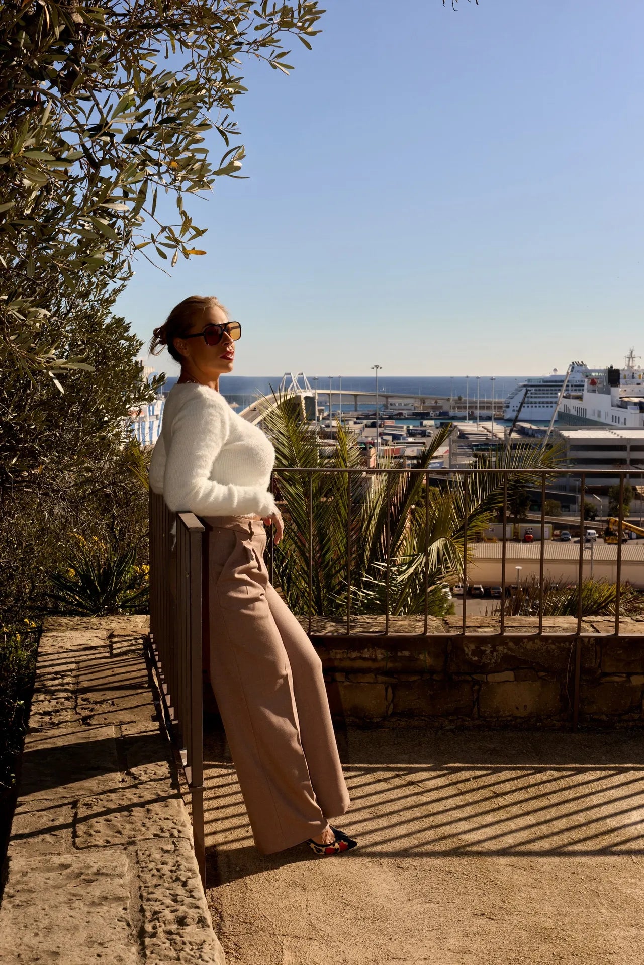 Pantalón sastre marrón