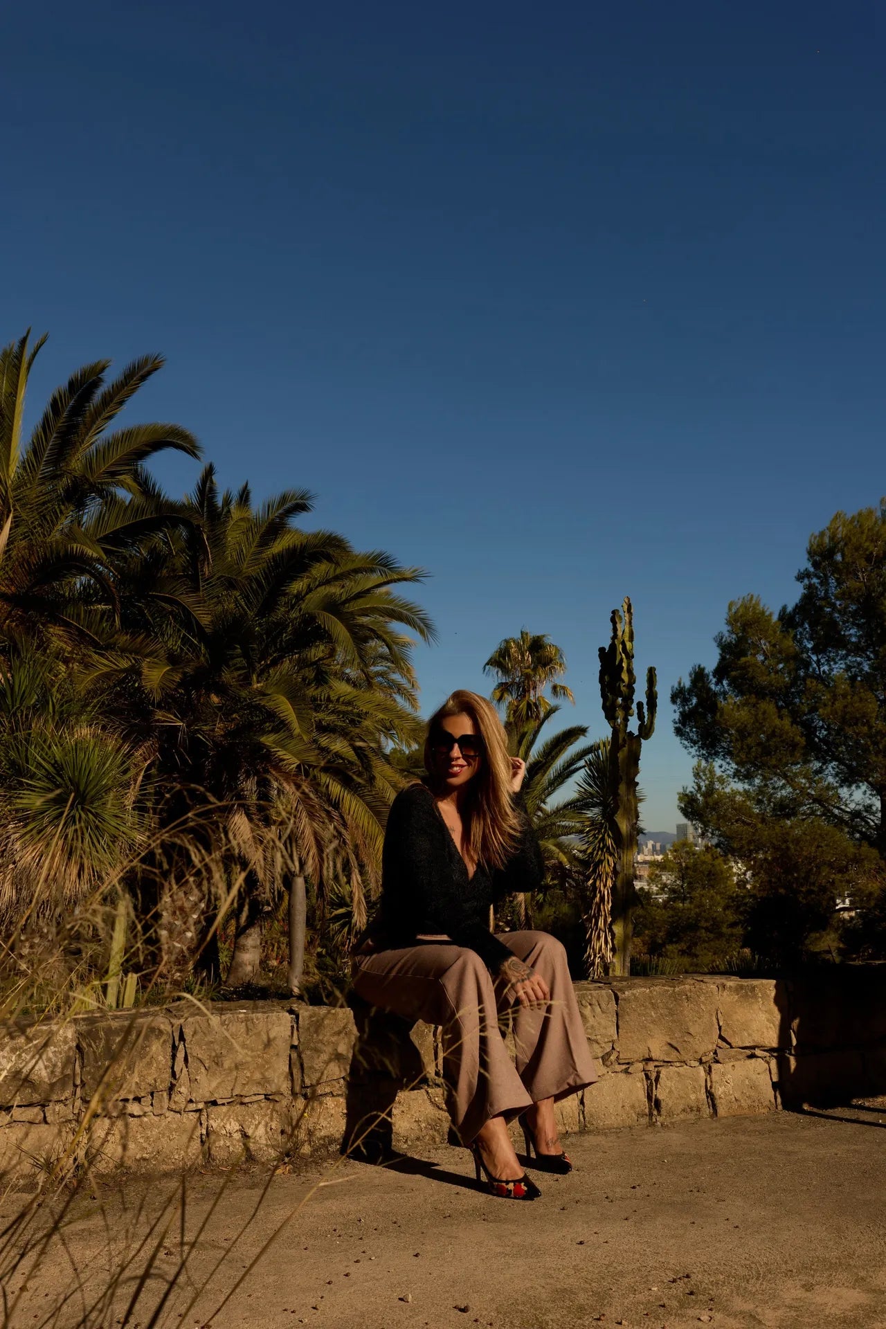 Pantalón sastre marrón