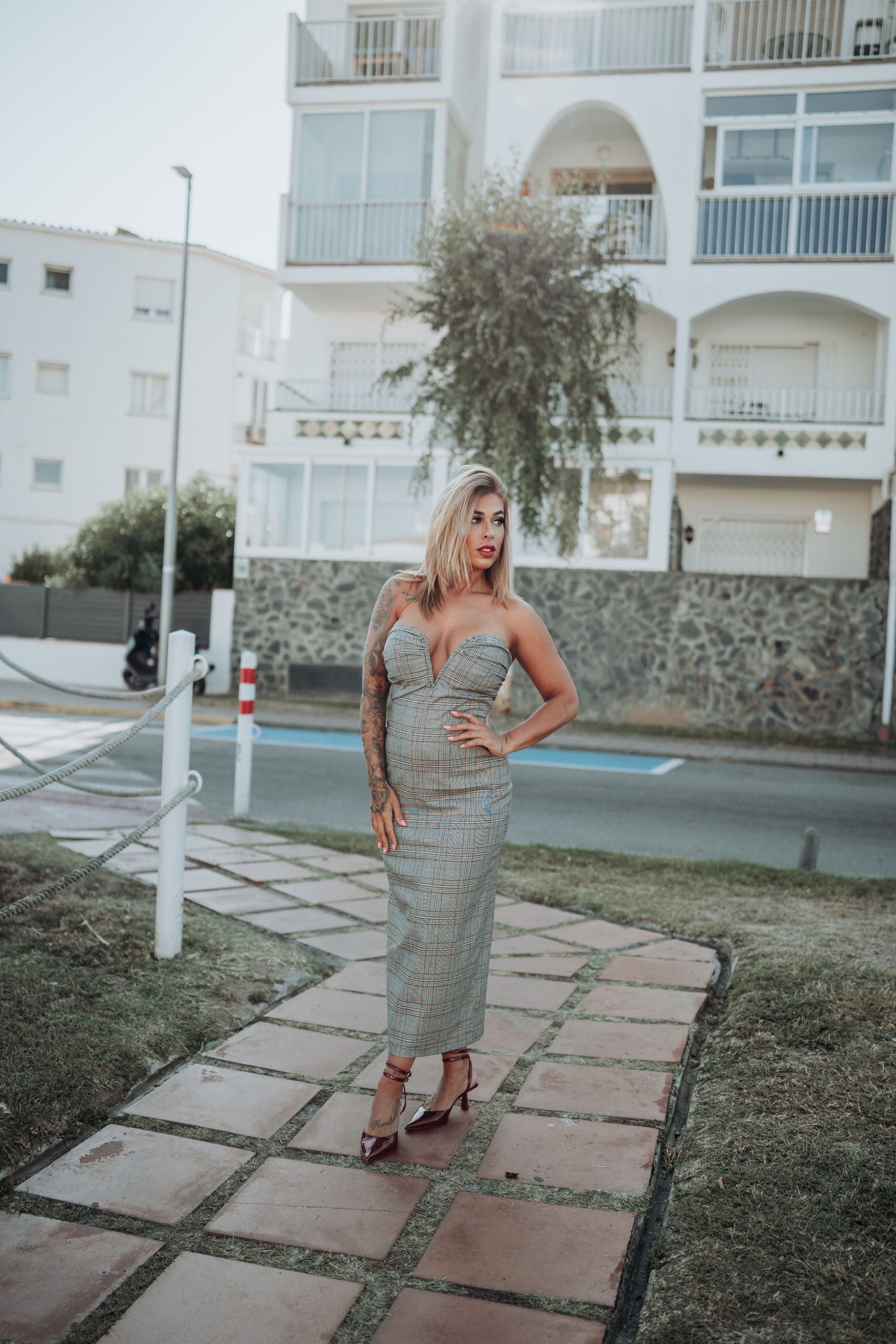 Cataleya-vestido-midi-cuadros